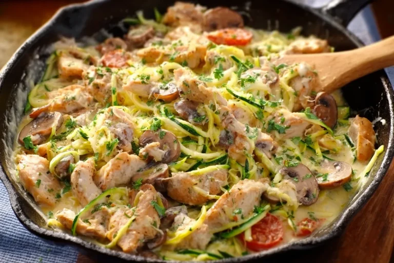 Creamy Chicken Zucchini Skillet (Low Carb)