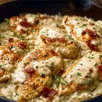 Creamy Ranch Chicken and Rice Skillet