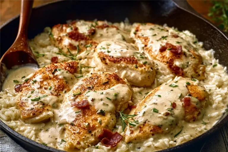Creamy Ranch Chicken and Rice Skillet