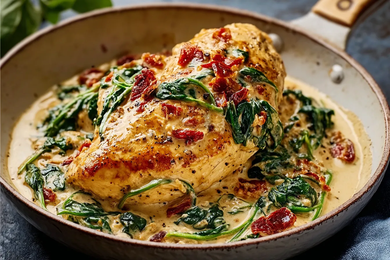Creamy Tuscan Chicken with Spinach