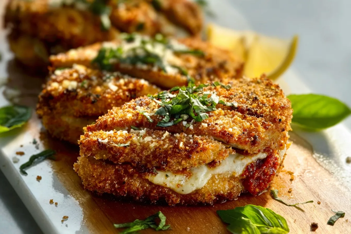 Crispy Baked Chicken Parmesan Cutlets