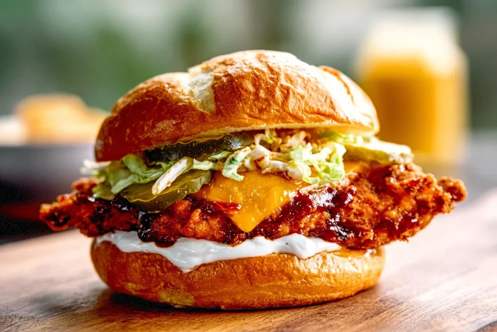Crispy Honey BBQ Chicken Sandwich