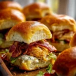 Crispy Ranch Chicken Bacon Sliders