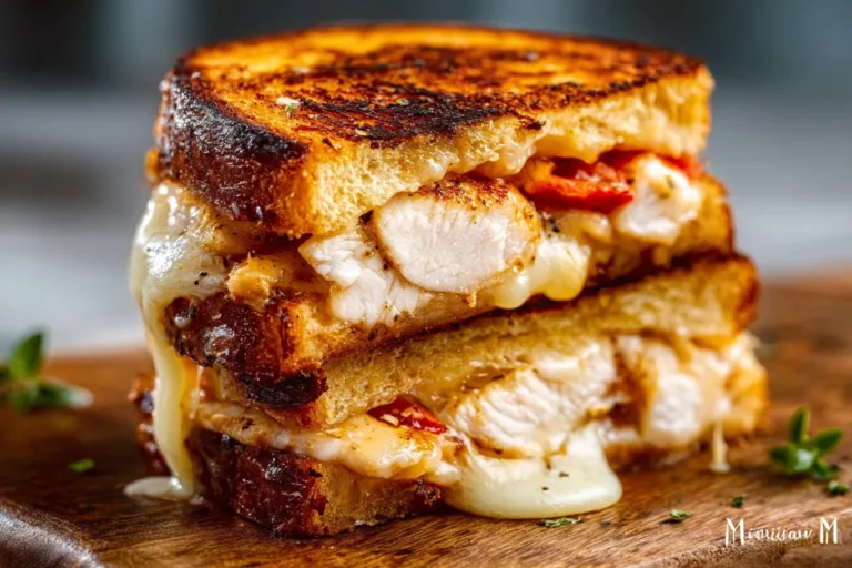 Honey Garlic Chicken Grilled Cheese Melt