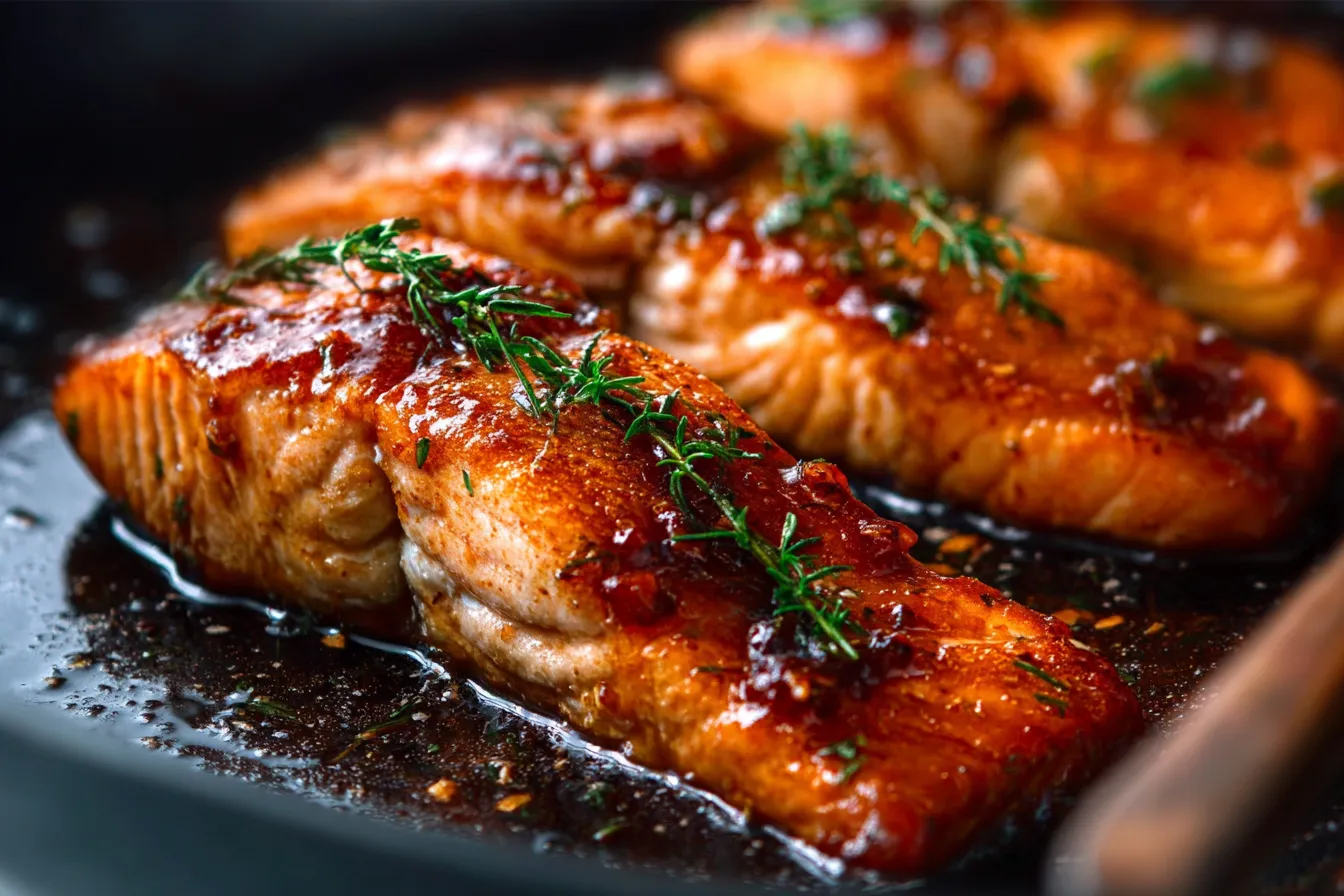 Honey Glazed Baked Salmon