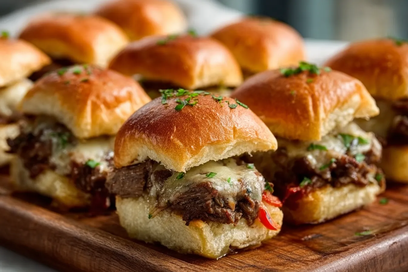 Philly Cheesesteak Sliders
