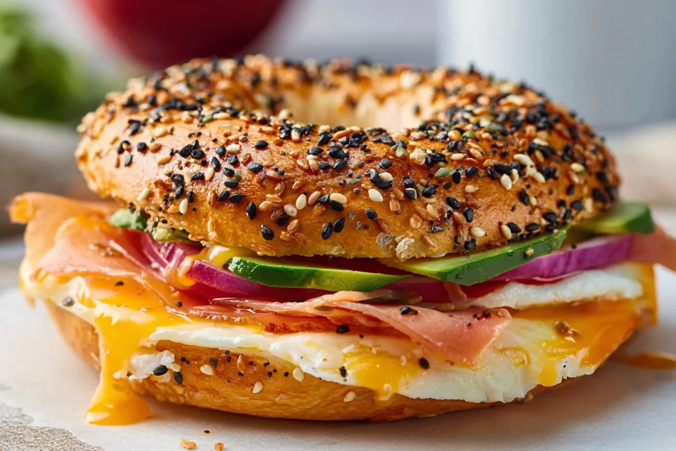 Protein Bagel Sandwich