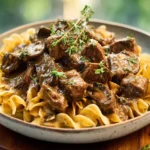 Slow Cooker Beef Stroganoff (No Soup Mix)