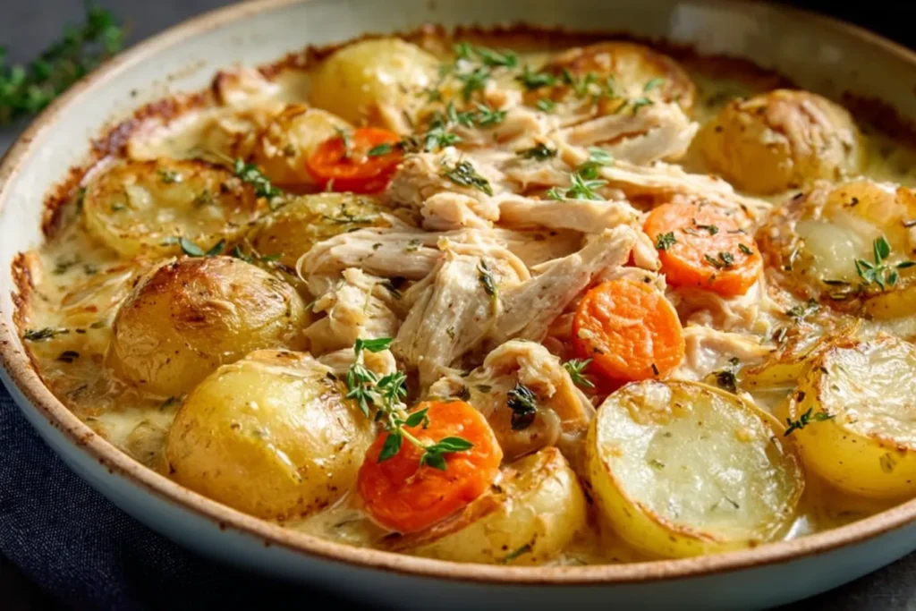 Slow Cooker Creamy Chicken Potatoes