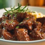 Slow Cooker Creamy Garlic Beef Tips