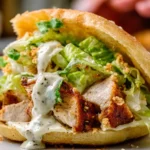 Smash Chicken Caesar Sandwich