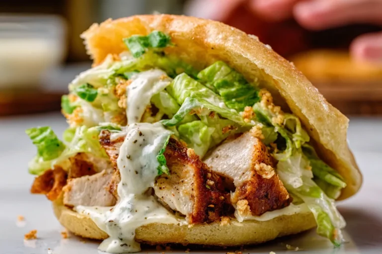 Smash Chicken Caesar Sandwich