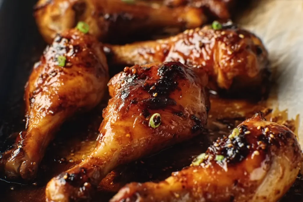 Sticky Brown Sugar Soy Chicken Drumsticks