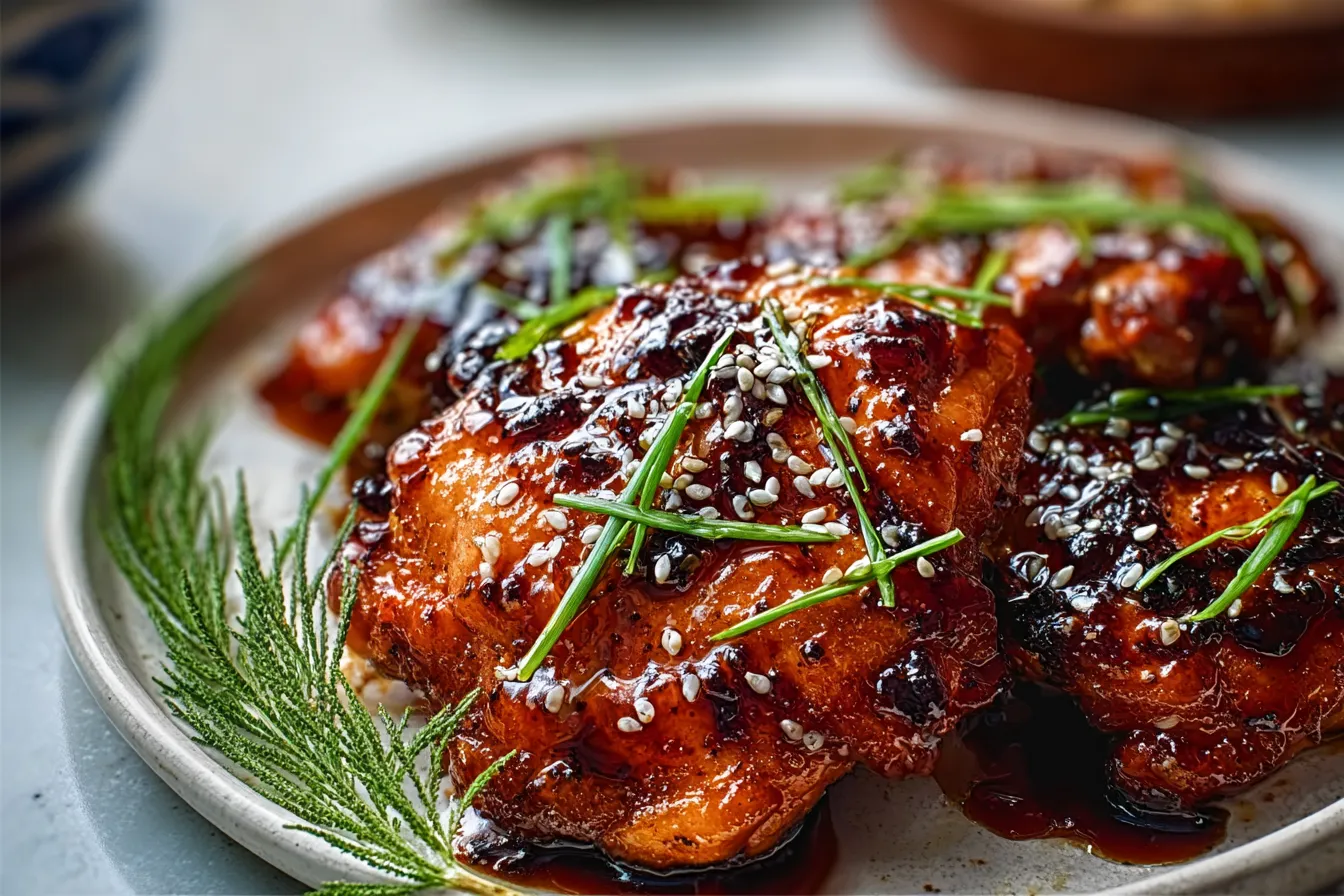 Sticky Teriyaki Chicken Thighs (Oven)