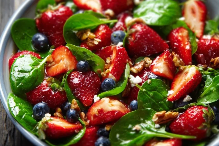 15-Minute Strawberry Spinach Salad