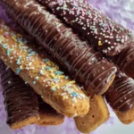 Chocolate Covered Wafer Sticks