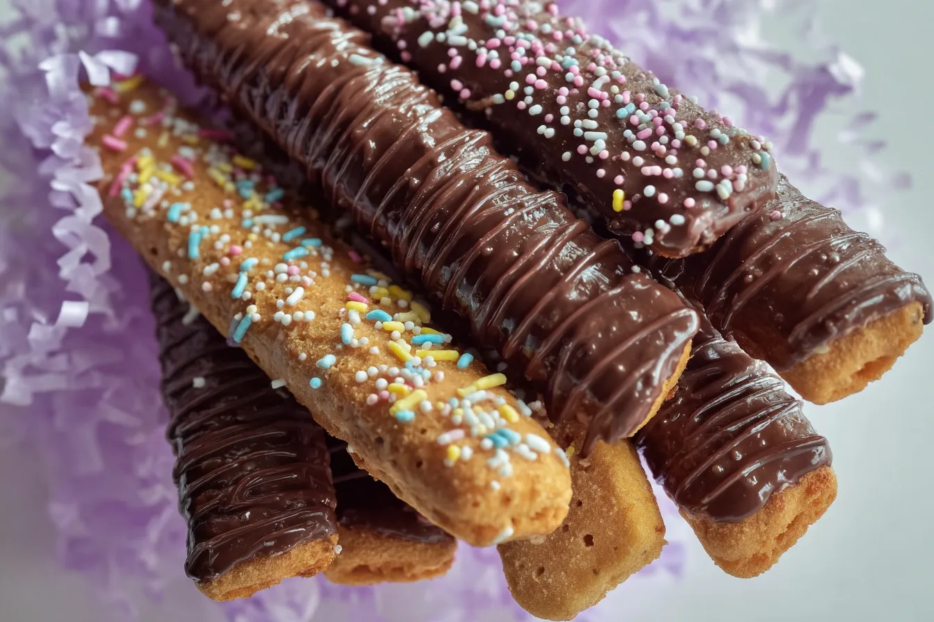Chocolate Covered Wafer Sticks