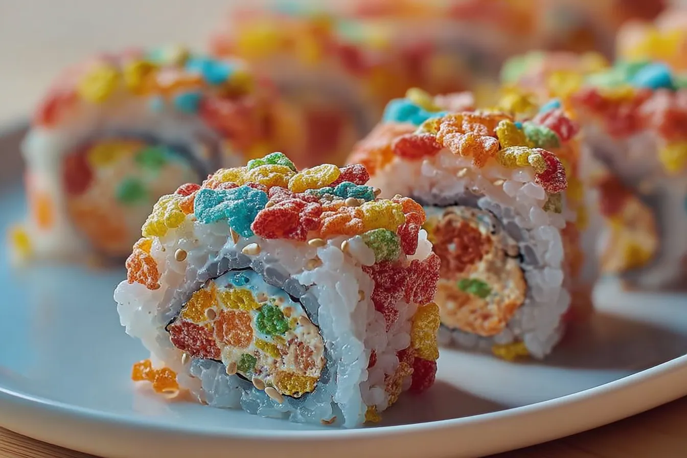 Fruity Pebbles Sushi