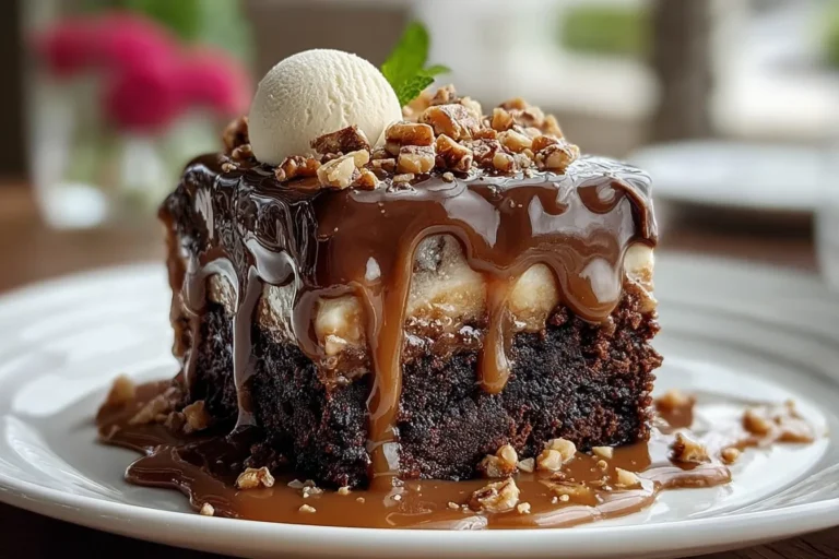 German Chocolate Poke Cake