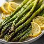 Healthy Lemon Herb Roasted Asparagus