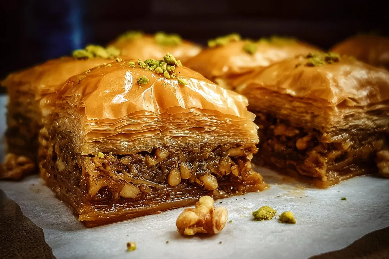 Homemade Baklava: Walnuts and Honey