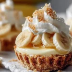 no bake mini banana cream pies