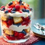 Patriotic Berry Trifle (Easy Memorial Day Dessert Ideas)