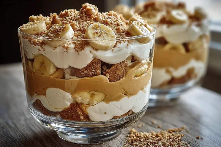 peanut butter banana trifle