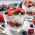 Quick & Healthy Yogurt Parfaits with Fresh Spring Berries