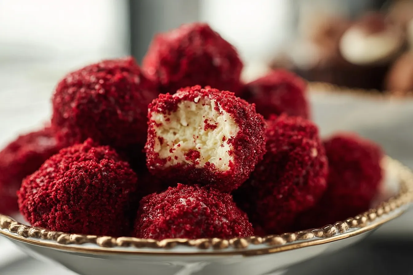 Red Velvet Cheesecake Balls