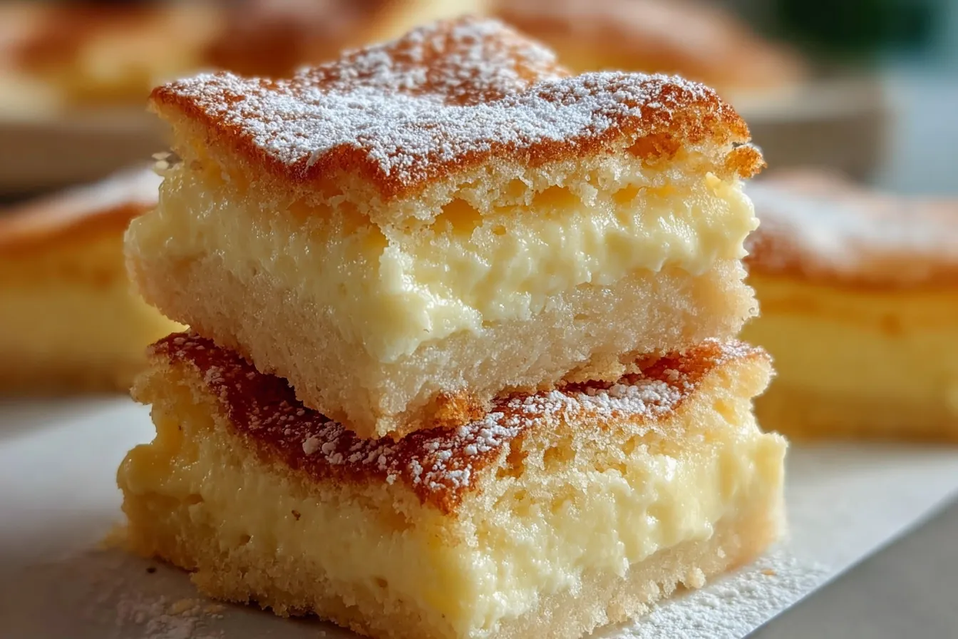 Vanilla Custard Cream Squares