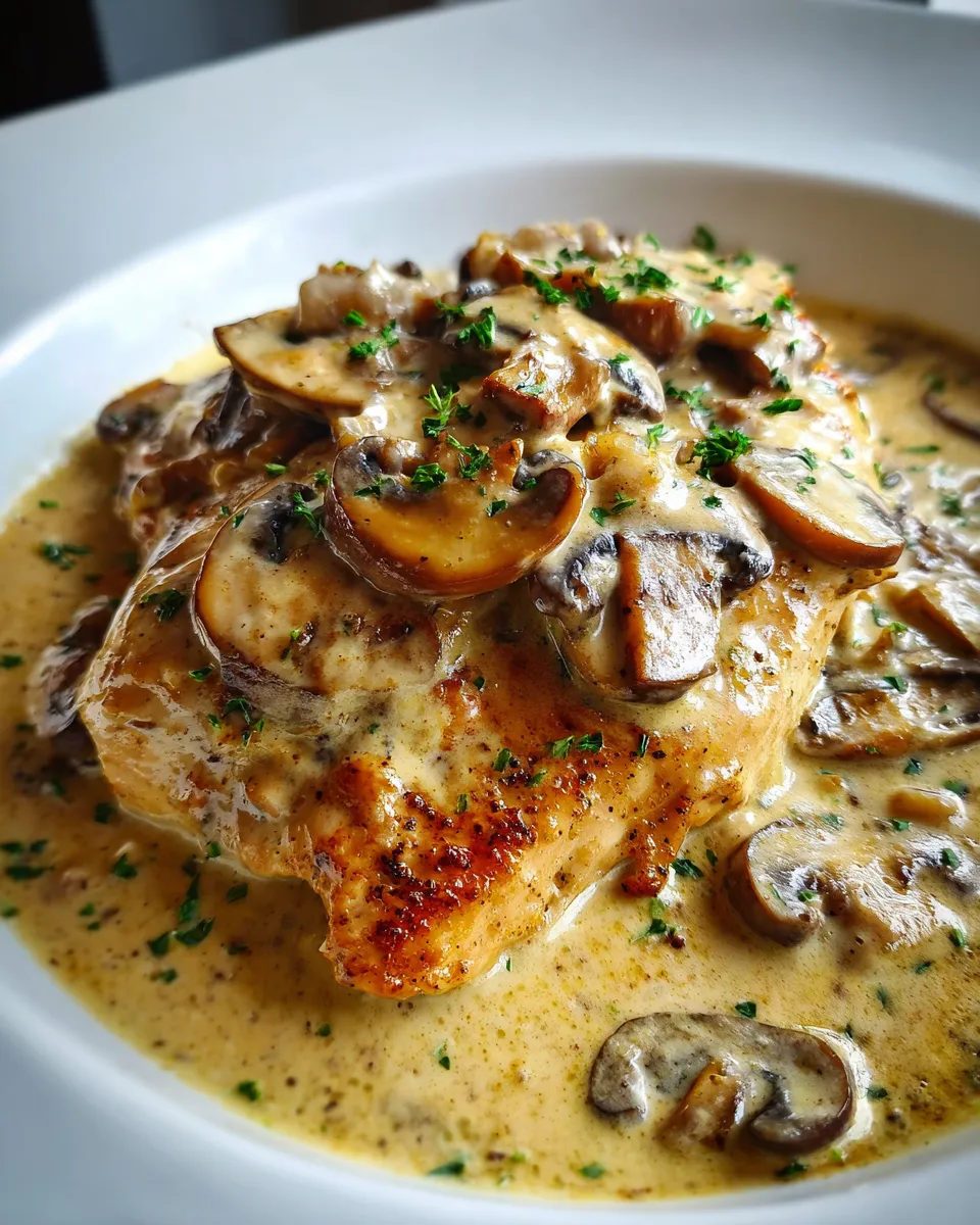 Creamy Dairy Free Mushroom Chicken