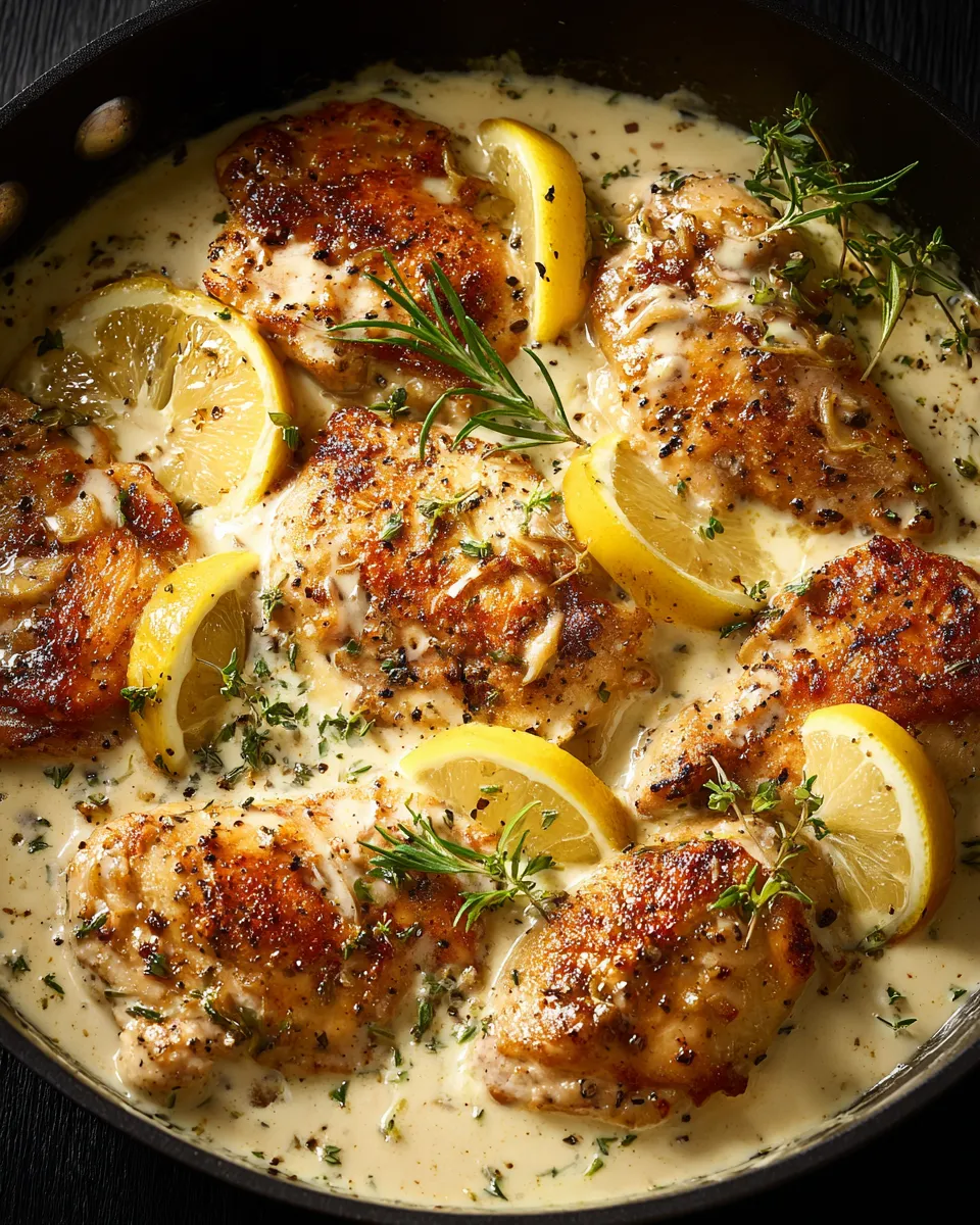 One-Pan Creamy Lemon Garlic Chicken