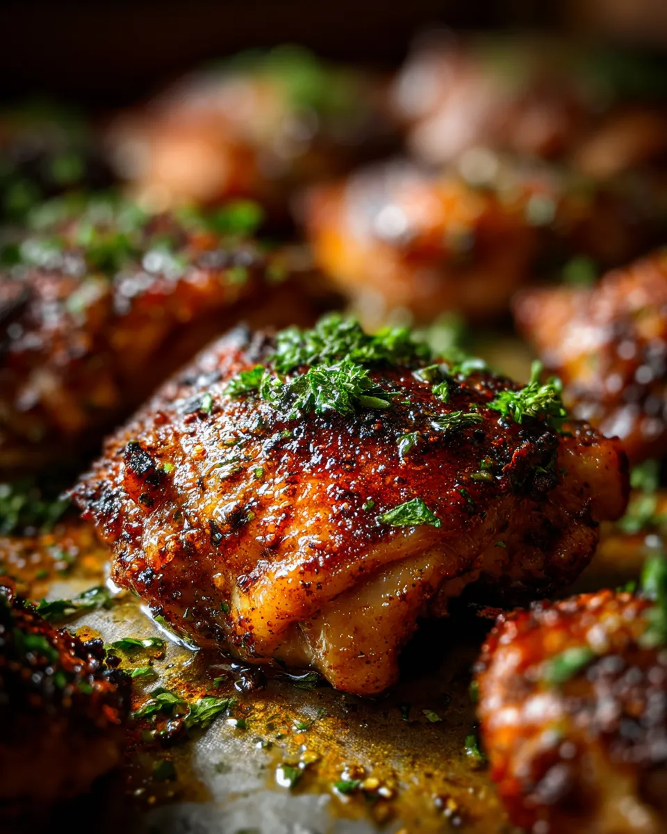 Sheet Pan Cajun Chicken Thighs