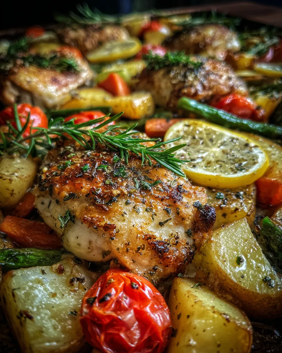 Sheet Pan Lemon Herb Chicken and Vegetables