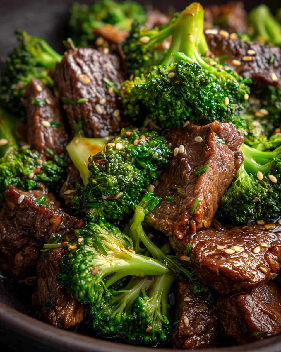 Slow cooker beef and broccoli dairy free over rice glossy sauce