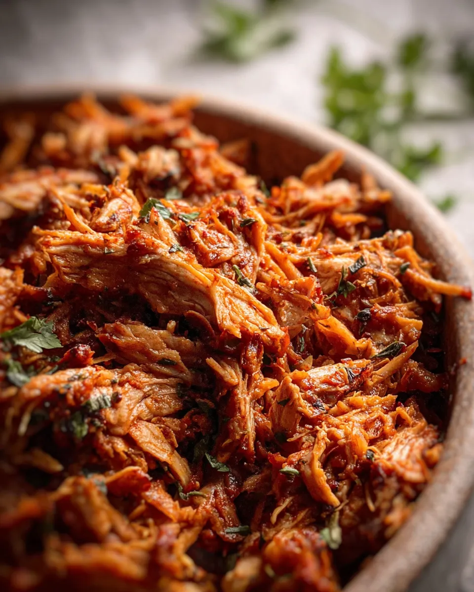 Slow cooker chipotle chicken shredded burrito bowl dairy free