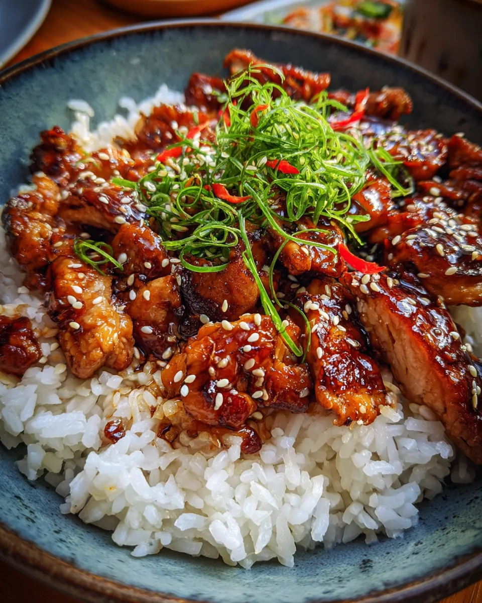 Teriyaki Chicken Bowl Dairy Free