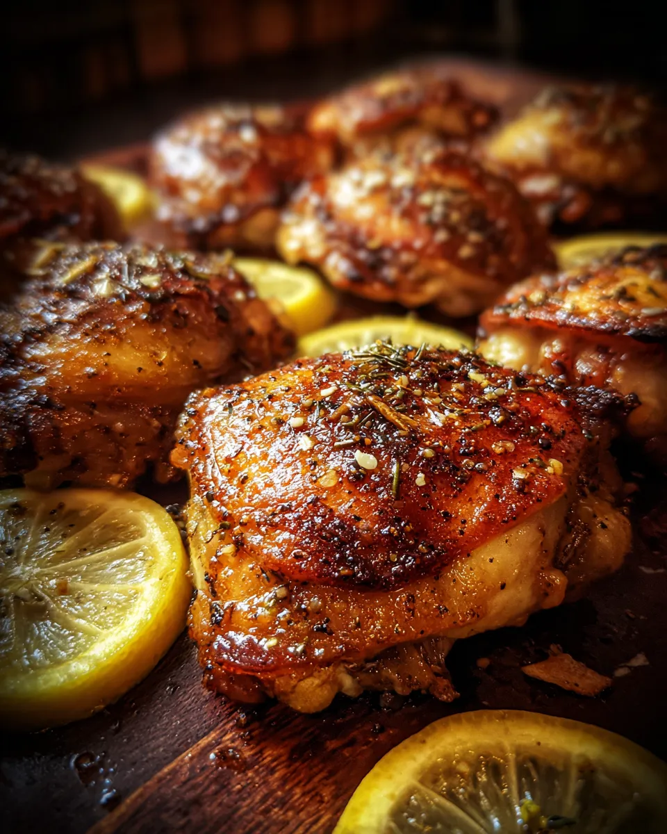 Za'atar Roasted Chicken Thighs with Lemon