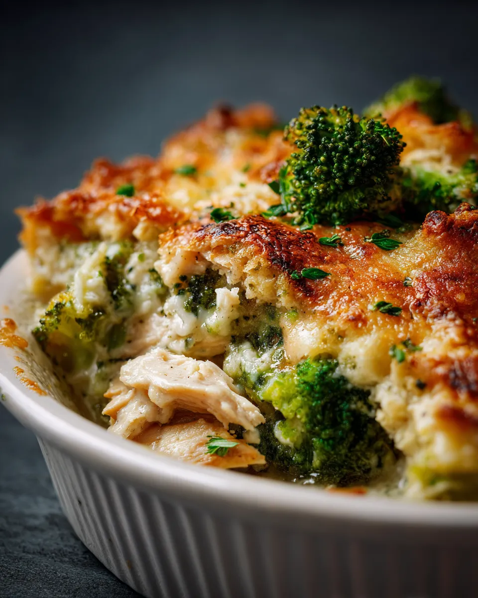 Dairy free keto chicken broccoli casserole