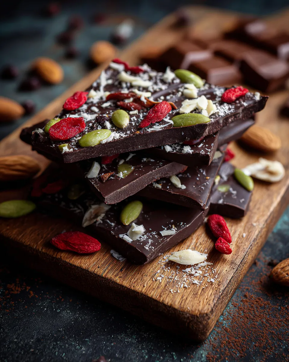 Dairy free keto dark chocolate bark