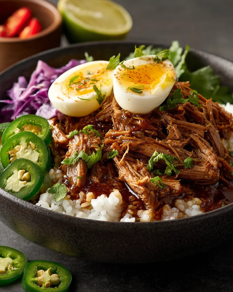 Dairy free keto pulled pork bowl