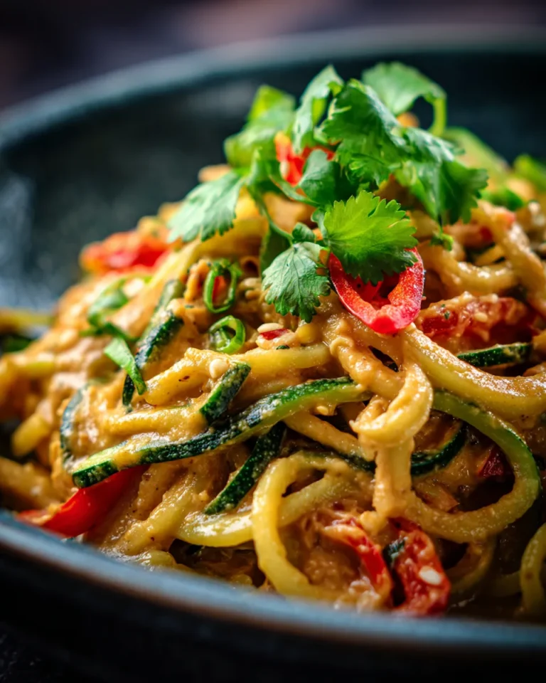 Dairy Free Keto Thai Peanut Noodles